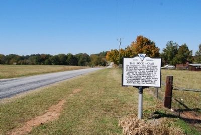 Western View of St. Luke's Church Road and the Marker. Click for full size. Western View of St. Luke's Church Road and the Marker image. Click for full size.