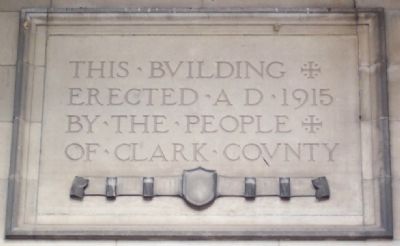 Clark County Memorial Marker. Click for full size. Clark County Memorial Marker image. Click for full size.