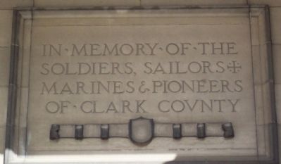 Clark County Memorial Marker. Click for full size. Clark County Memorial Marker image. Click for full size.