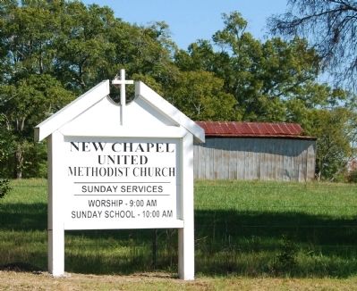 New Chapel United Methodist Church Sign. Click for full size. New Chapel United Methodist Church Sign image. Click for full size.