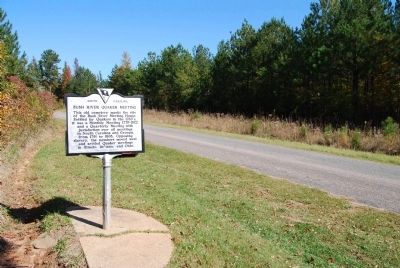 North View of Dennis dairy Road and Bush River Quaker Meeting Marker image. Click for full size.