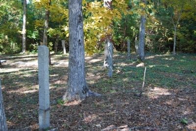 Stone Fence Posts Provide an Outline of the Old Cemetery Boundary image. Click for full size.