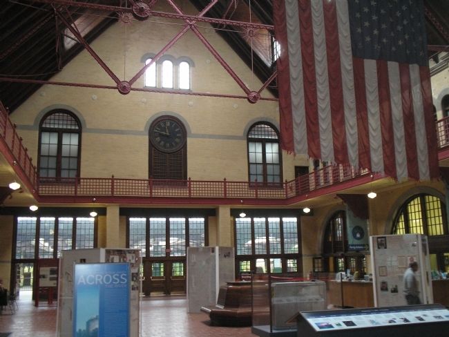 Inside the Central Railroad of New Jersey Terminal image. Click for full size.