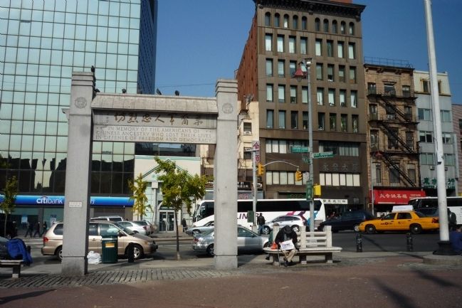 Kimlau Square, Chinatown, New York City. Click for full size. Kimlau Square, Chinatown, New York City image. Click for full size.