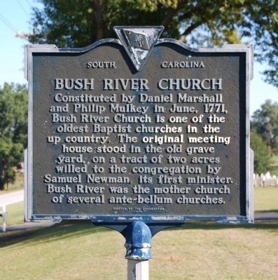 Bush River Church Marker image. Click for full size.