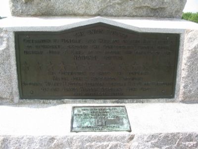 Lower Plaque and First Re-Dedication Plaque image. Click for full size.
