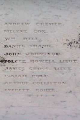 Mad River Township Civil War Memorial Honored Dead image. Click for full size.