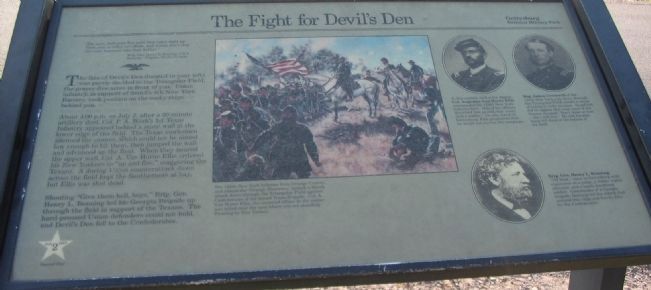 The Fight for Devil's Den Marker image. Click for full size.