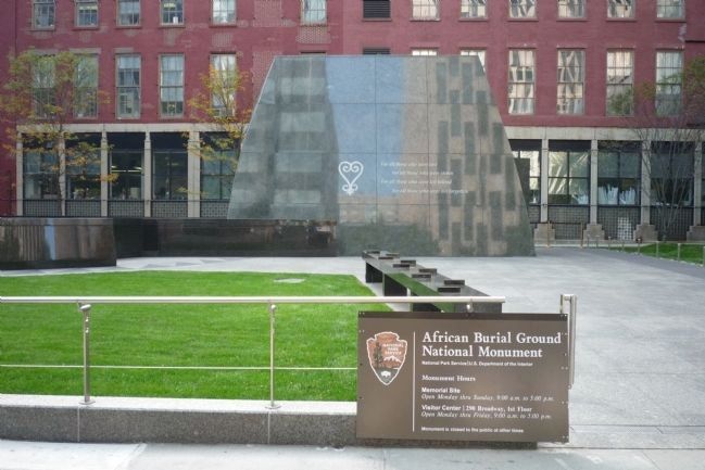 African Burial Ground National Monument image. Click for full size.