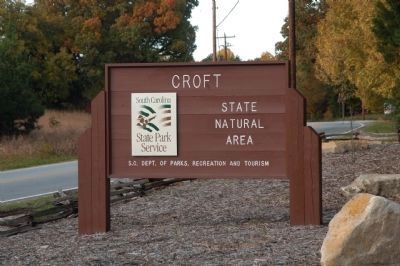 Croft State Natural Area Sign image. Click for full size.