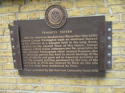Fraunces Tavern Marker image. Click for full size.