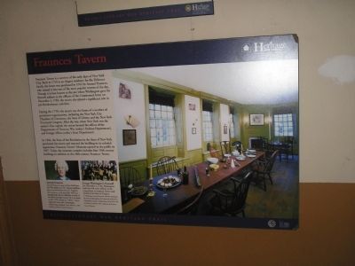 Another Marker Inside Fraunces Tavern image. Click for full size.