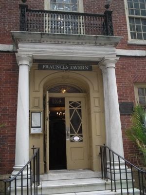 Fraunces Tavern Doorway. Click for full size. Fraunces Tavern Doorway image. Click for full size.