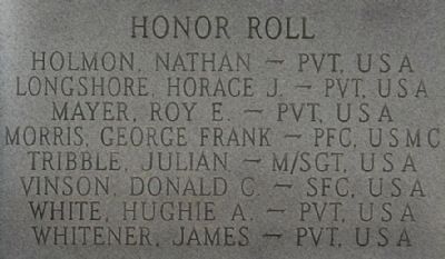 Korean War Marker - Right Honor Roll. Click for full size. Korean War Marker - Right Honor Roll image. Click for full size.