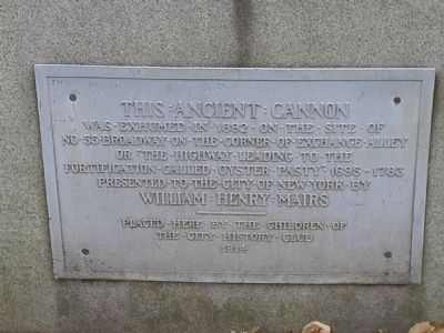 This Ancient Cannon Marker. Click for full size. This Ancient Cannon Marker image. Click for full size.