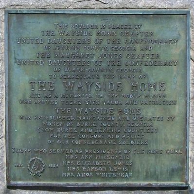 The Wayside Home Marker. Click for full size. The Wayside Home Marker image. Click for full size.