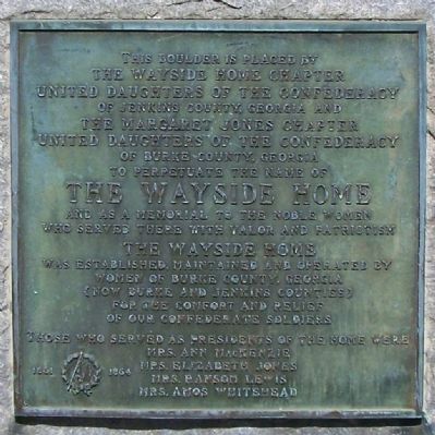 The Wayside Home Marker image. Click for full size.