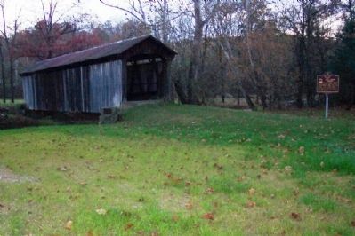 Salt Creek Bridge and Markers image. Click for full size.