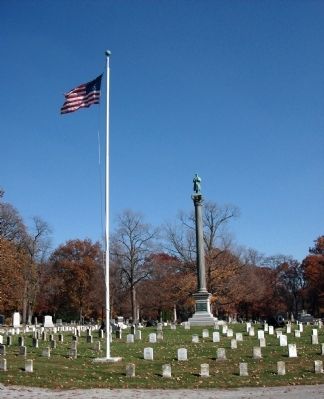 Long View - - Soldiers of Vermilion County Illinois Marker. Click for full size. Long View - - Soldiers of Vermilion County Illinois Marker image. Click for full size.