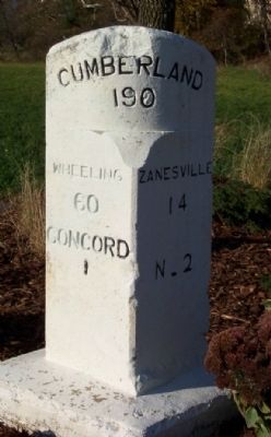 National Road Mileage Marker image. Click for full size.