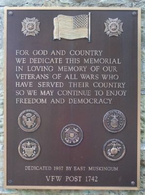 New Concord War Memorial VFW Marker. Click for full size. New Concord War Memorial VFW Marker image. Click for full size.