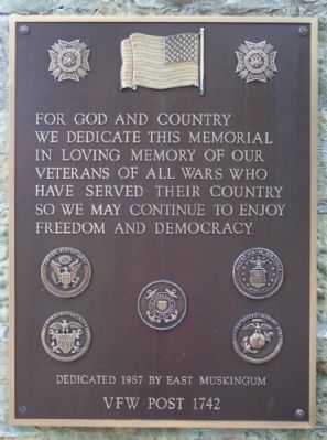 New Concord War Memorial VFW Marker image. Click for full size.
