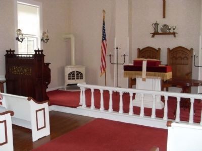 Inside Jacksonport United Methodist Church image. Click for full size.