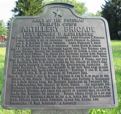 Artillery Brigade Tablet image. Click for full size.
