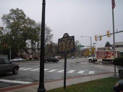 Marker on E Lancaster Avenue. Click for full size. Marker on E Lancaster Avenue image. Click for full size.
