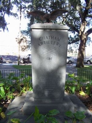 The Chatham Artillery Marker, south face image. Click for full size.