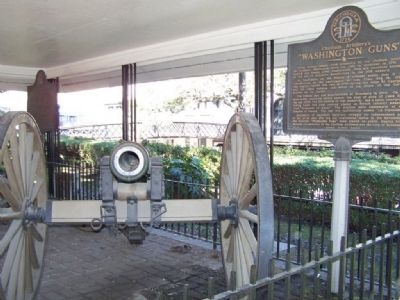 Washington guns, as mentioned on Marker. Click for full size. Washington guns, as mentioned on Marker image. Click for full size.