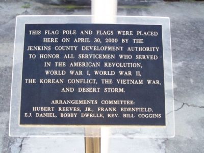 Millen Flagpole Marker. Click for full size. Millen Flagpole Marker image. Click for full size.