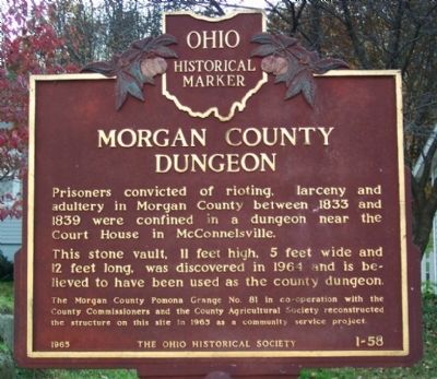 Morgan County Dungeon Marker. Click for full size. Morgan County Dungeon Marker image. Click for full size.