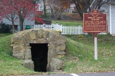 Morgan County Dungeon and Marker. Click for full size. Morgan County Dungeon and Marker image. Click for full size.