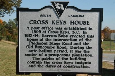 Cross Keys House Marker - Front image. Click for full size.