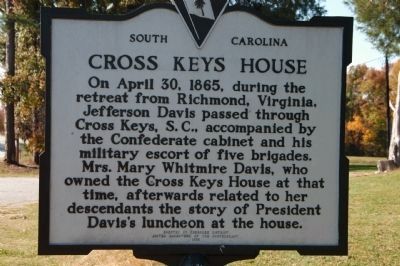 Cross Keys House Marker - Reverse image. Click for full size.