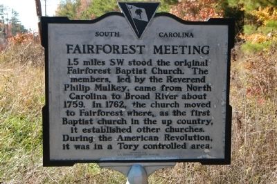 Fairforest Meeting Marker image. Click for full size.