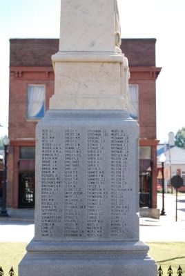 Newberry County Confederate Monument Marker - Northwest Side image. Click for full size.