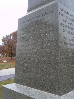 Right of the Paoli Monument. Click for full size. Right of the Paoli Monument image. Click for full size.