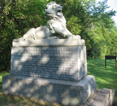 First Vermont Brigade Monument image. Click for full size.