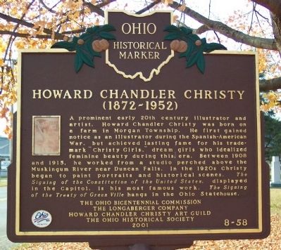 Howard Chandler Christy Marker. Click for full size. Howard Chandler Christy Marker image. Click for full size.