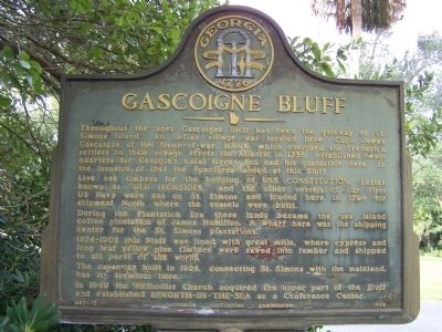 Gascoigne Bluff Marker. Click for full size. Gascoigne Bluff Marker image. Click for full size.