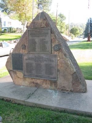 North Side of Monument - World War I, World War II and Korea Markers image. Click for full size.