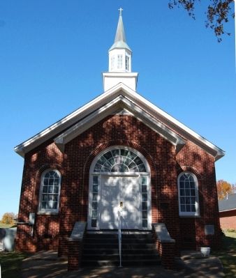 Lower Fairforest Baptist Church - Front (Southeast) Elevation image. Click for full size.