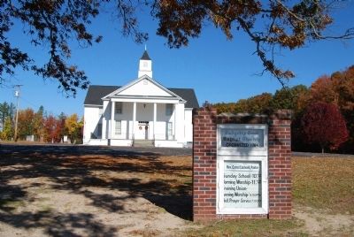 Padgett's Creek Baptist Church and Sign image. Click for full size.