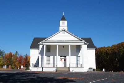 Padgett's Creek Baptist Church -<br>Front (South) Elevation image. Click for full size.