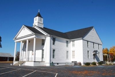 Padgett's Creek Baptist Church -<br>Side (East) Oblique image. Click for full size.