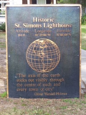 Historic St. Simons Lighthouse Marker image. Click for full size.