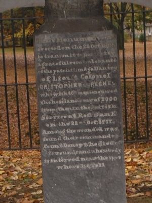 Battle of Red Bank Marker image. Click for full size.