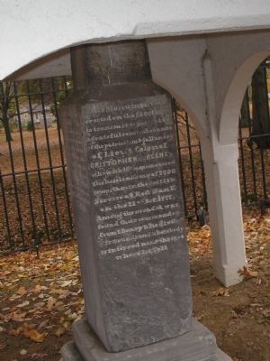 Close of Front of Battle of Red Bank Monument image. Click for full size.